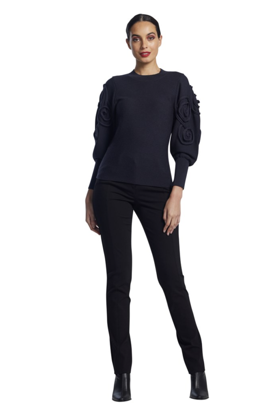 Cornelli Sleeve Fitted Jumper